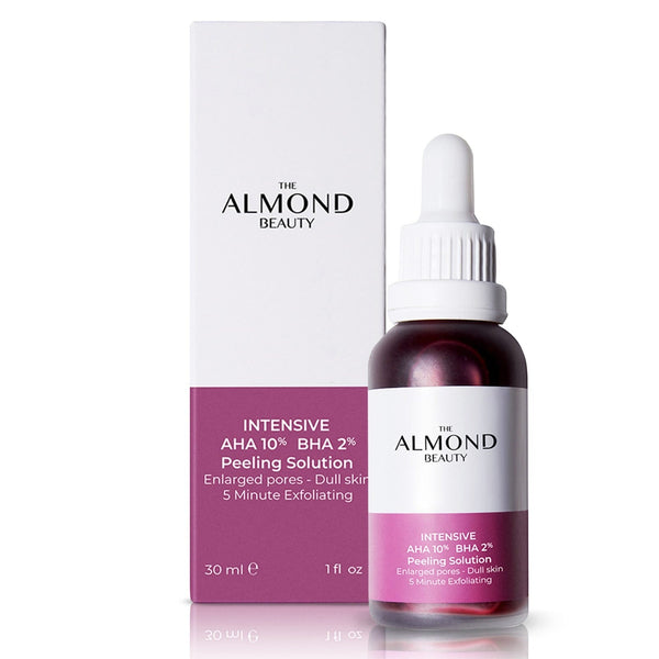 Almond Beauty AHA 10% BHA 2% Facial Peeling Solution Liquid Serum 30 ml