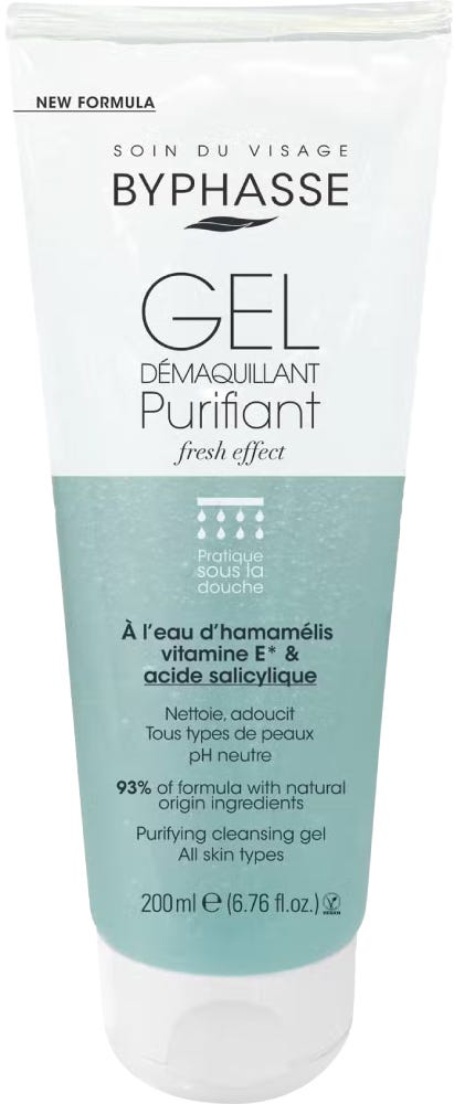Byphasse Purifying Cleansing Gel Neutral pH Vitamin E All Skin Types 200ml