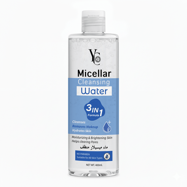 YC Micellar Cleansing Water 3-in-1 Makeup Remover Gentle Cleanser 400 ml