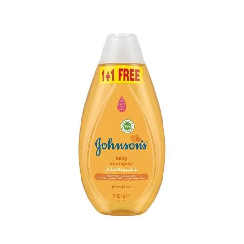 Johnson's Baby Shampoo Gentle Tear-Free Formula 500ml + 500ml Free