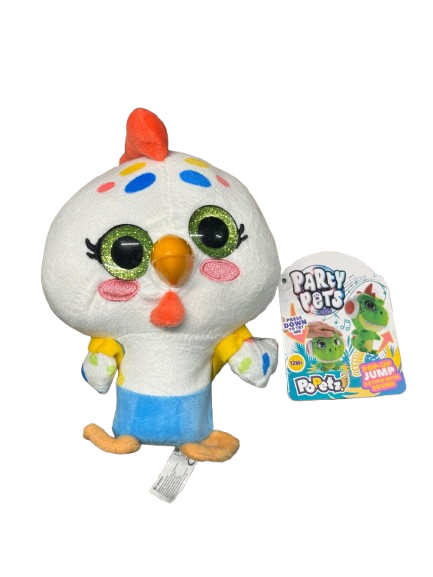 Party Pets Popetz Jumping Roxanne Plush Toy with Sound