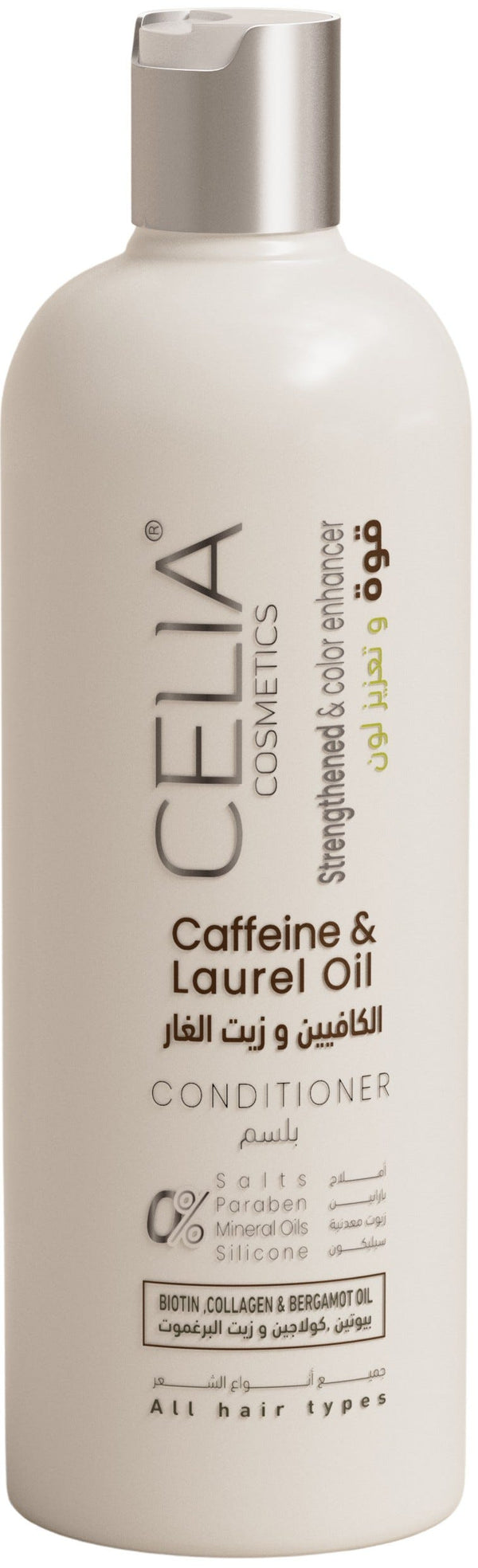 Celia Caffeine & Laurel Oil Conditioner Liquid Silicone-Free 500 ml
