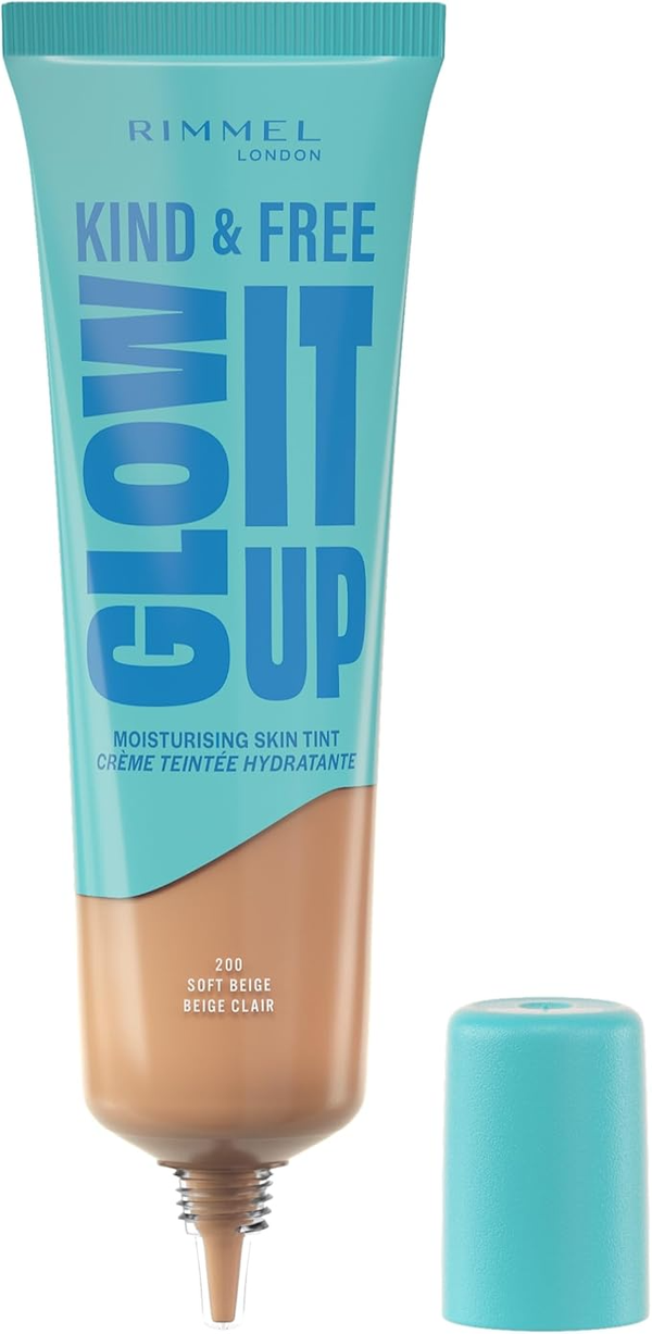 Rimmel Kind & Free Glow It Up Moisturising Skin Tint Natural Coverage Soft Beige 200