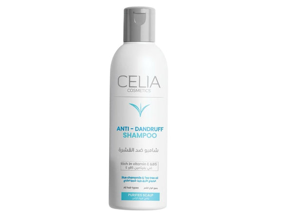 Celia Blue Chamomile & Tea Tree Shampoo Liquid Anti-Dandruff Care 350 ml