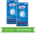 Lifree Adult Diaper Culotte Medium Pull-Up Incontinence Protection 40 Pieces