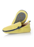 Rose et Chocolat RCZS 05 Zipper Baby Shoes Leather Slippers Gold, Size 20-21