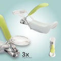 Moon Deluxe Baby Nail Clipper with Magnifier, Wide Handle, 1 Piece