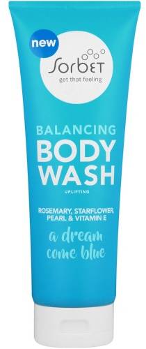 Sorbet Balancing Body Wash Rosemary Starflower Oil Pearl Vitamin E 400 ml
