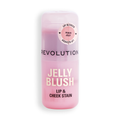 Revolution Jelly Blush Stick Lip and Cheek Stain Lightweight Jelly Peach Orange