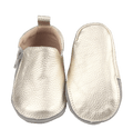 Rose et Chocolat RCZS 05 Baby Zipper Shoes Soft Soles Gold 20-21, 6-12 Months