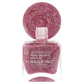Nails Inc HD Glitter Pink All Amped Up Nail Polish Reflective Glitter Finish