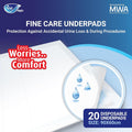 Fine Care Underpads Disposable Absorbent Sheets 60 x 90 cm Pack of 2
