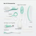 Moon Baby Health Care & Grooming Kit 9-Piece Set Baby Blue