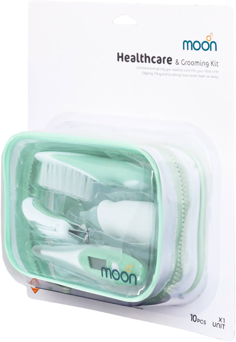 Moon Baby Health Care & Grooming Kit 9-Piece Set Baby Blue