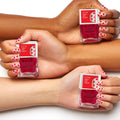 Nails Inc Loving In London Confetti Top Coat Red Heart Glitter Nail Polish