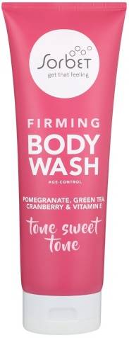 Sorbet Firming Body Wash Pomegranate Green Tea Cranberry Oil Vitamin E 400 ml