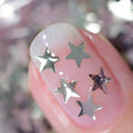 Nails.INC Showstop Spitalfields Silver Star Confetti Top Coat Nail Polish