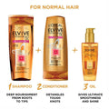 L'Oreal Paris Elvive Extraordinary Oil Shampoo, Lightweight Formula, 6 Flower Extracts, Normal to Dry Hair, 200ml