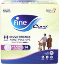 Fine Care Adult Pull-Up Diaper Pants XL, Absorbent Breathable Incontinence Protection, 28 Pieces