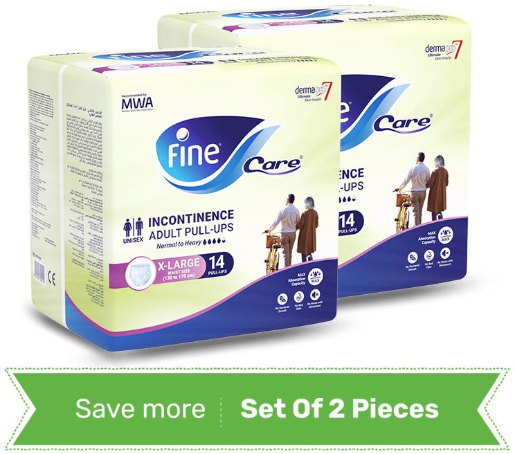 Fine Care Adult Pull-Up Diaper Pants XL, Absorbent Breathable Incontinence Protection, 28 Pieces