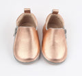 Rose et Chocolat Rczs 06 Zipper Shoes Soft Leather Bronze Size 18-19, 0-6 Months