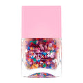 Nails Inc We Love Pink Kissing in Kensington Rainbow Heart Confetti Nail Topper