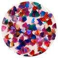 Nails Inc We Love Pink Kissing in Kensington Rainbow Heart Confetti Nail Topper