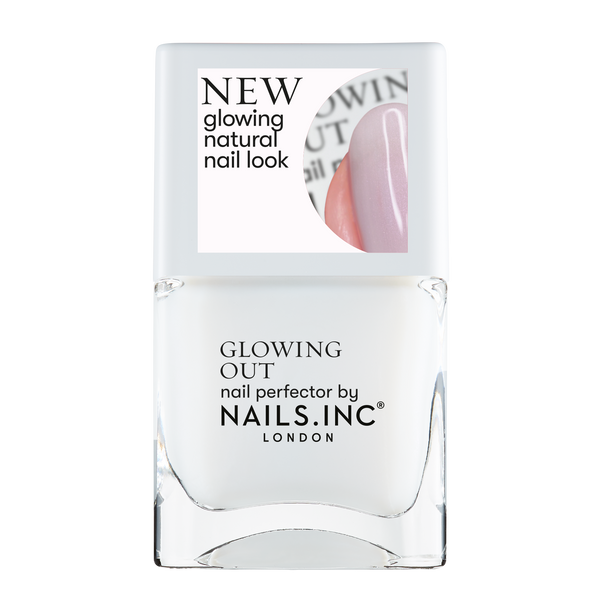 Nails.INC Time To Glow Shimmering Sheer Nail Polish, Glossy Glowing White Shade