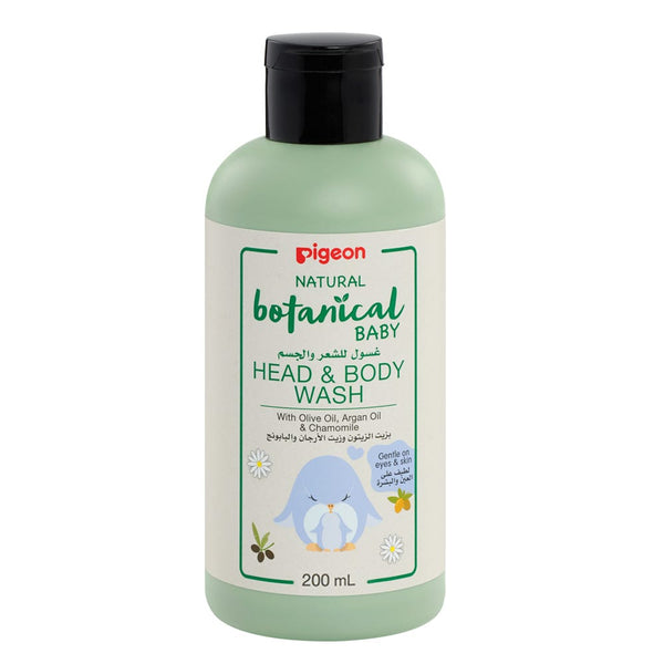 Pigeon Natural Botanical Baby Head & Body Wash 2-in-1 Jojoba Chamomile 200 ml