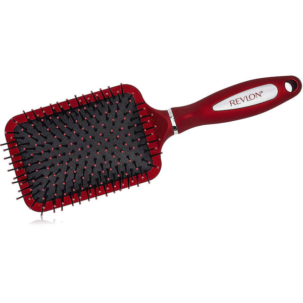 Revlon Signature Square Hair Brush Ionic Cushion Soft Bristles, 1 Piece