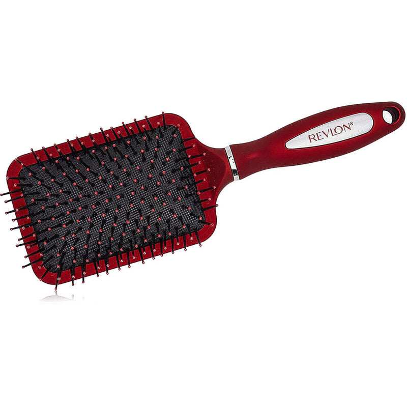 Revlon Signature Square Hair Brush Ionic Cushion Soft Bristles, 1 Piece