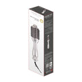 Rebune RE-2126 Professional Hair Styler 1300W Tourmaline Ceramic Oval Brush Silver