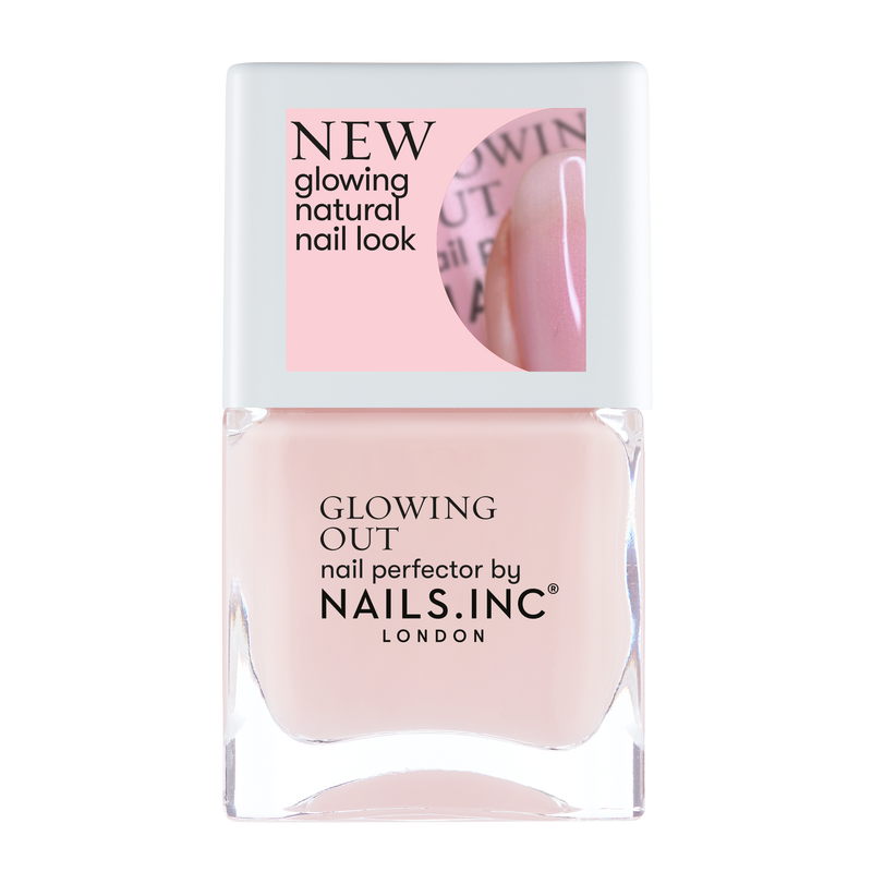 Nails Inc Glow With The Flow Shimmering Sheer Nail Polish Peach