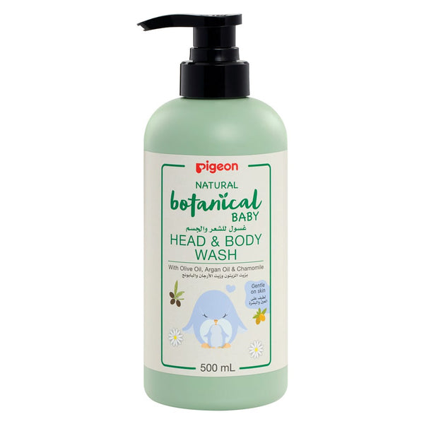 Pigeon Natural Botanical Baby Head & Body Wash 2-in-1 Jojoba Chamomile 500 ml
