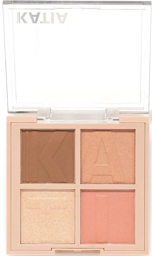 Katia Bronzer Blush Highlighter Palette Powder Matte & Shimmer Finish