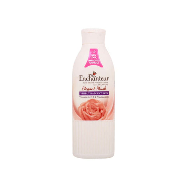 Enchanteur Satin Smooth Elegant Musk Body Lotion Lightweight Moisturizer 250 ml