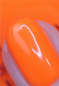 Nails Inc Walker's Court Neon Orange Nail Polish Wide Brush