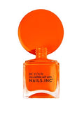 Nails Inc Walker's Court Neon Orange Nail Polish Wide Brush