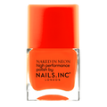 Nails Inc Walker's Court Neon Orange Nail Polish Wide Brush