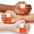 Nails Inc Walker's Court Neon Orange Nail Polish Wide Brush