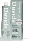 Davids Premium Peppermint Toothpaste Fluoride-Free SLS-Free 149 g