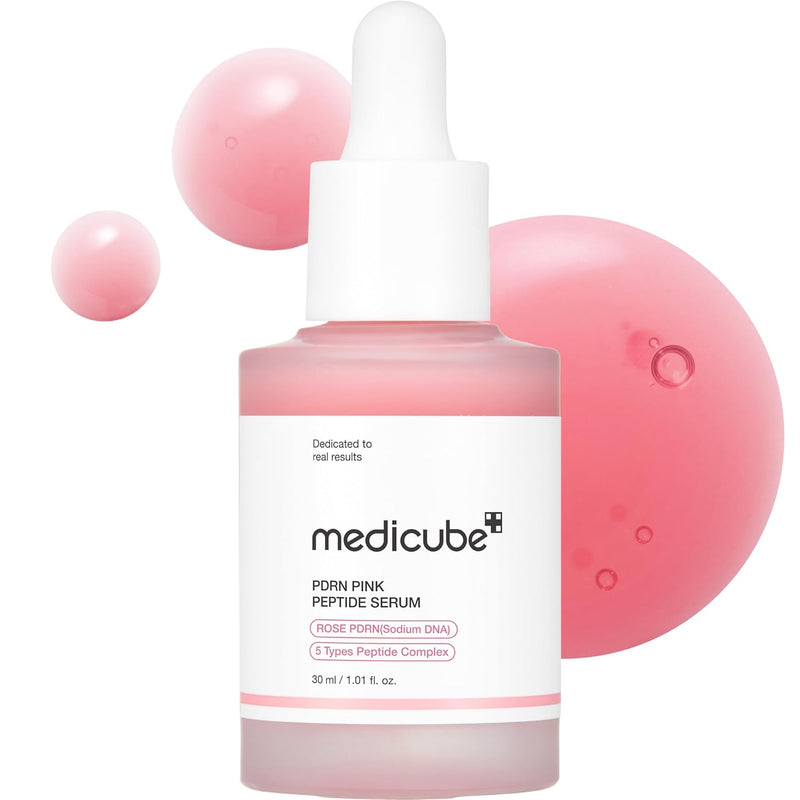 Medicube Collagen PDRN Pink Peptide Serum, Liquid Facial Serum, 30 ml