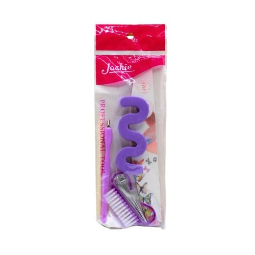 Jackie 6-Piece Pedicure Set with Nail and Cuticle Care Tools