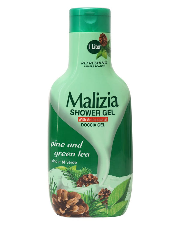 Malizia Shower Gel Pine and Green Tea Antibacterial Body Cleanser