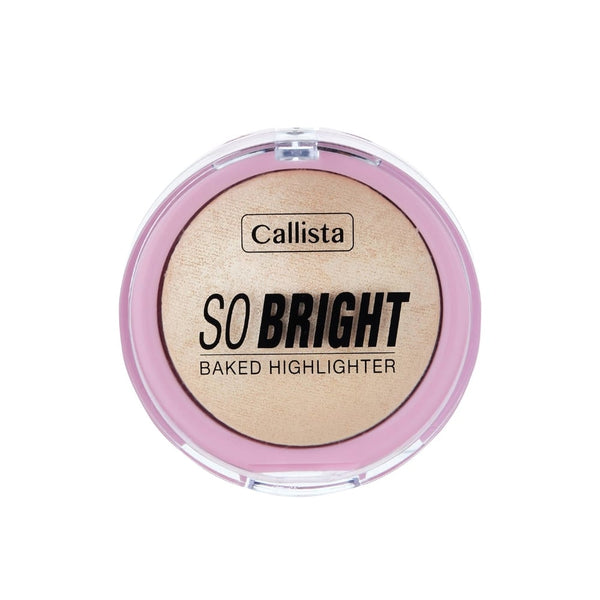 Calista So Bright Highlighter Powder, Ultra-Fine Buildable Formula, 01 Snowy Glow Light