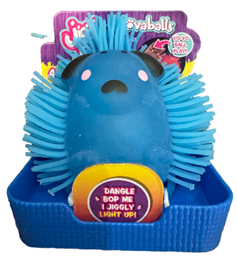 Jiggly Pets W1 Lovaballs Face Expressions Toy Blue Pub
