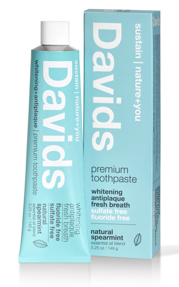 Davids Premium Toothpaste Spearmint Fluoride-Free SLS-Free 149 g