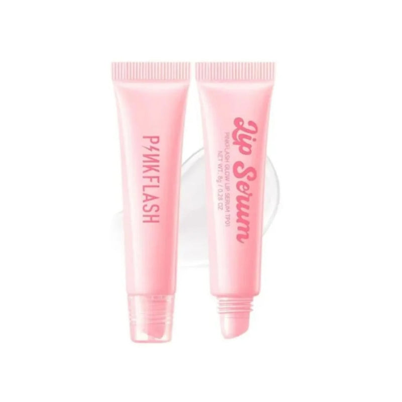 Pink Flash Ultra Hydrating Lip Serum Glossy Finish Hyaluronic Acid Vitamin E