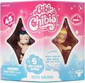 Bibi Chibis Besties Pack Collectible Figurines, 5-Piece Pack with Friendship Cards and Collector's Guide