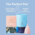 &Sisters Organic Cotton Everyday Panty Liners Unscented Hypoallergenic 24 Pack